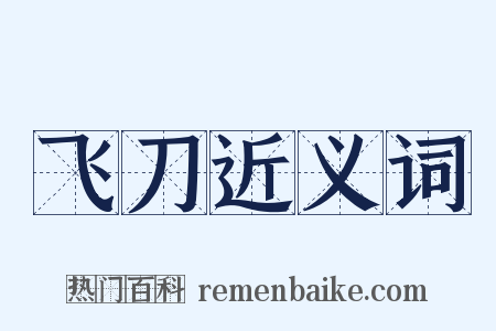 飞刀近义词是什么意思的图片